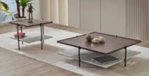 Ensemble de table basse et table d'appoint Loure Catalan