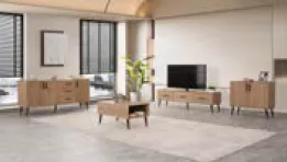 Montera Cadiz Entertainment Set with Coffee Table, Console, TV Stand and Cabinet