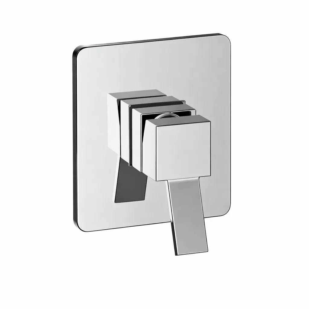[MAD135] Tulio Chrome-Like Square Concealed Shower Armature with Single Lever