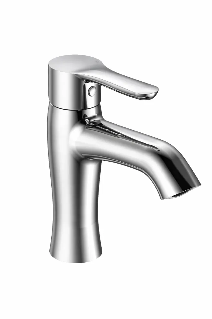 [MLB75] Felis Chrome-Like Single Lever Curved Spout Wash Basin Faucet
