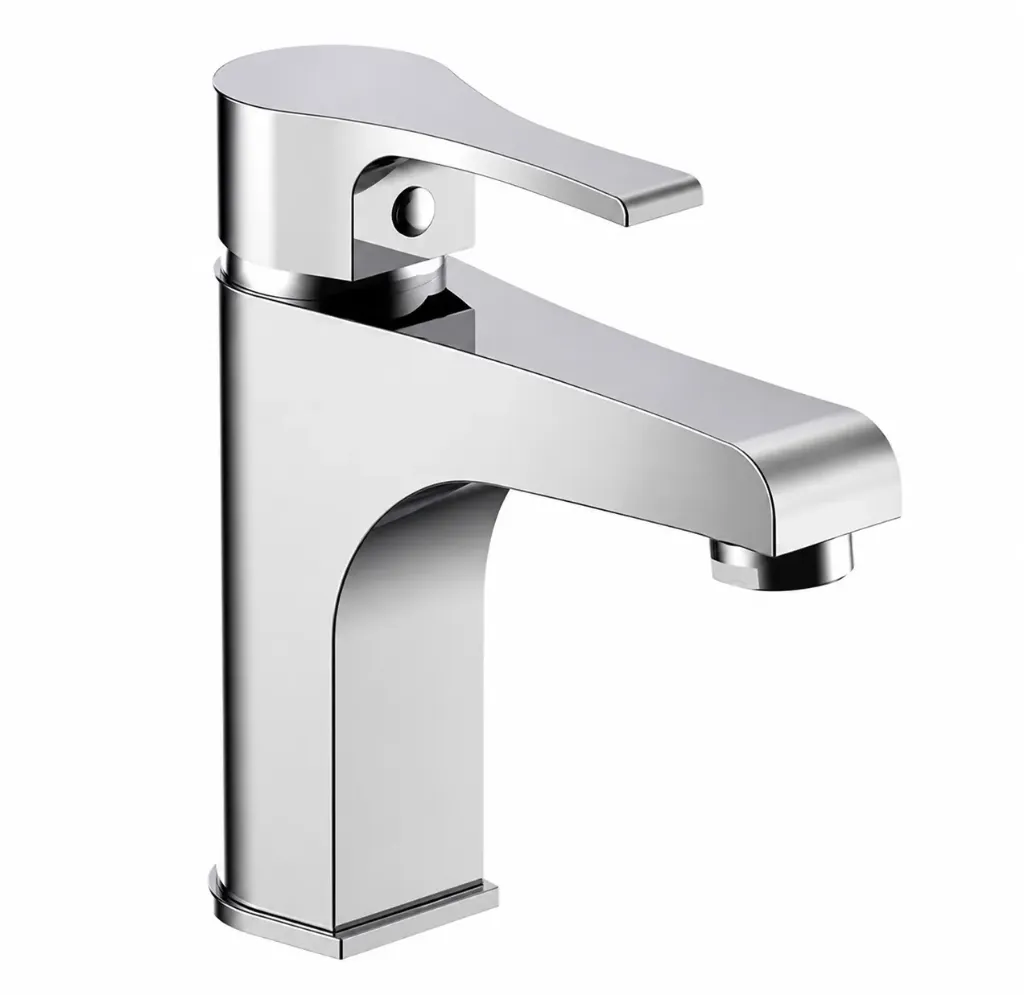 [MLB65] Atros Chrome-Look Single Lever Rectangular Spout Wash Basin Faucet