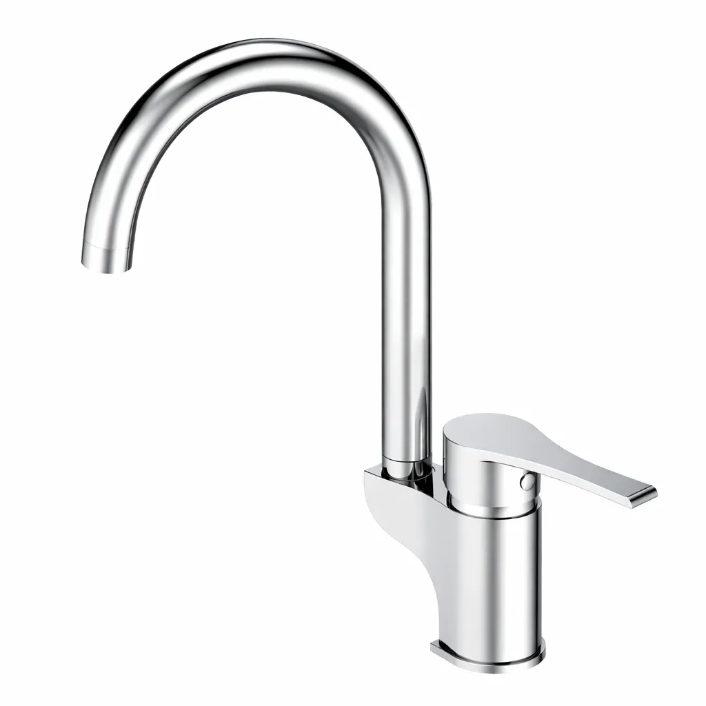 [MTL65-C] Robinet monobloc Atros à bec haut effet chrome avec levier unique