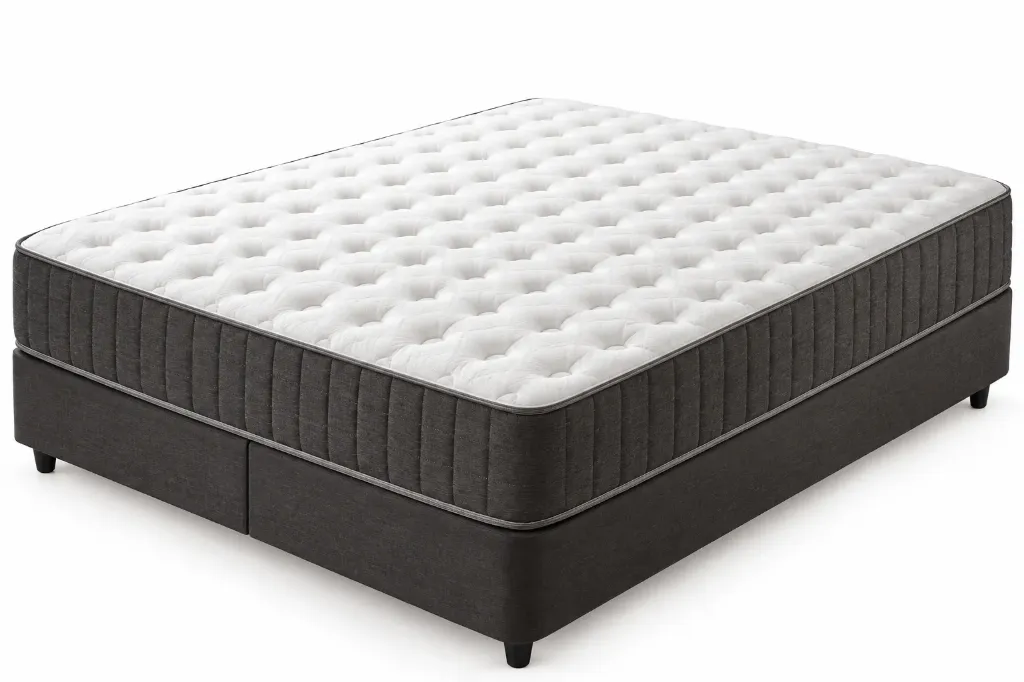 Thermolite Base Dark Bed Base with White Quilted Top (120x200)