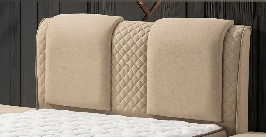 Tête de lit matelassée Reus beige