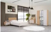 Mono Youngroom Klimt 3 Door Wardrobe, Desk, Bookcase and Bedstead Set