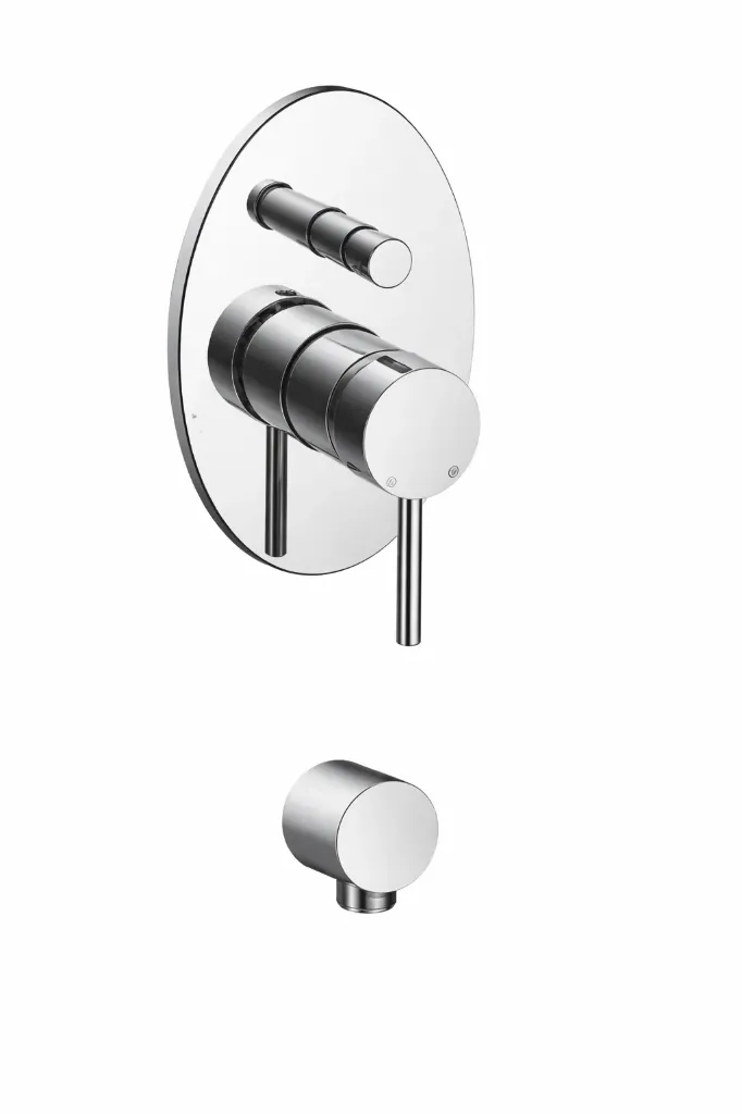 [MKB70] Robinet de cabine encastré Espina aspect chrome avec poignées à levier à broche
