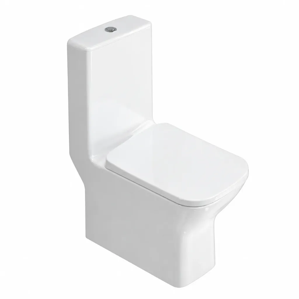 WC suspendu Nova 64 cm blanc (Fermeture douce, Inclus, Vanne Simple, Bidet inclus, Robinet inclus)