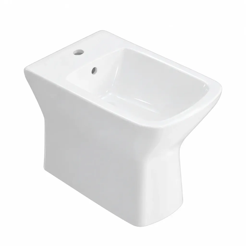 Nova White Back to Wall Bidet with Single Tap Hole