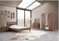 Ensemble de mobilier de chambre Varna Massa Young avec armoire 3 portes et lit 90 x 190