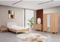 Ensemble de mobilier Klimt Youngroom avec armoire 3 portes et cadre de lit