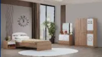 Time Youngroom Cadiz White Furniture Set with 3 Door Wardrobe and 90 x 190 Bedstead