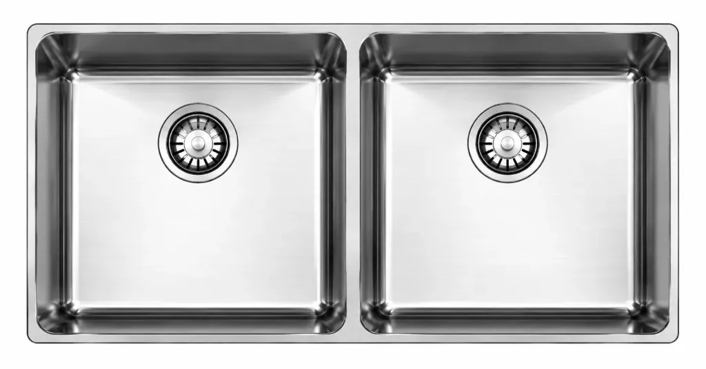 [DE503] R20 Low Radius Double Bowl Sink 44 x 76