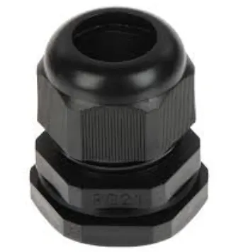 Connecteur droit PG 29 noir IP68 avec écrou
