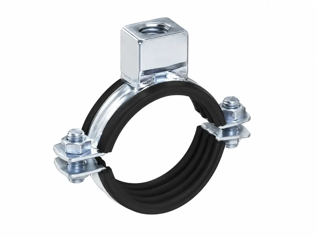Collier de 4 pouces avec doublure intérieure noire et support de fixation supérieur