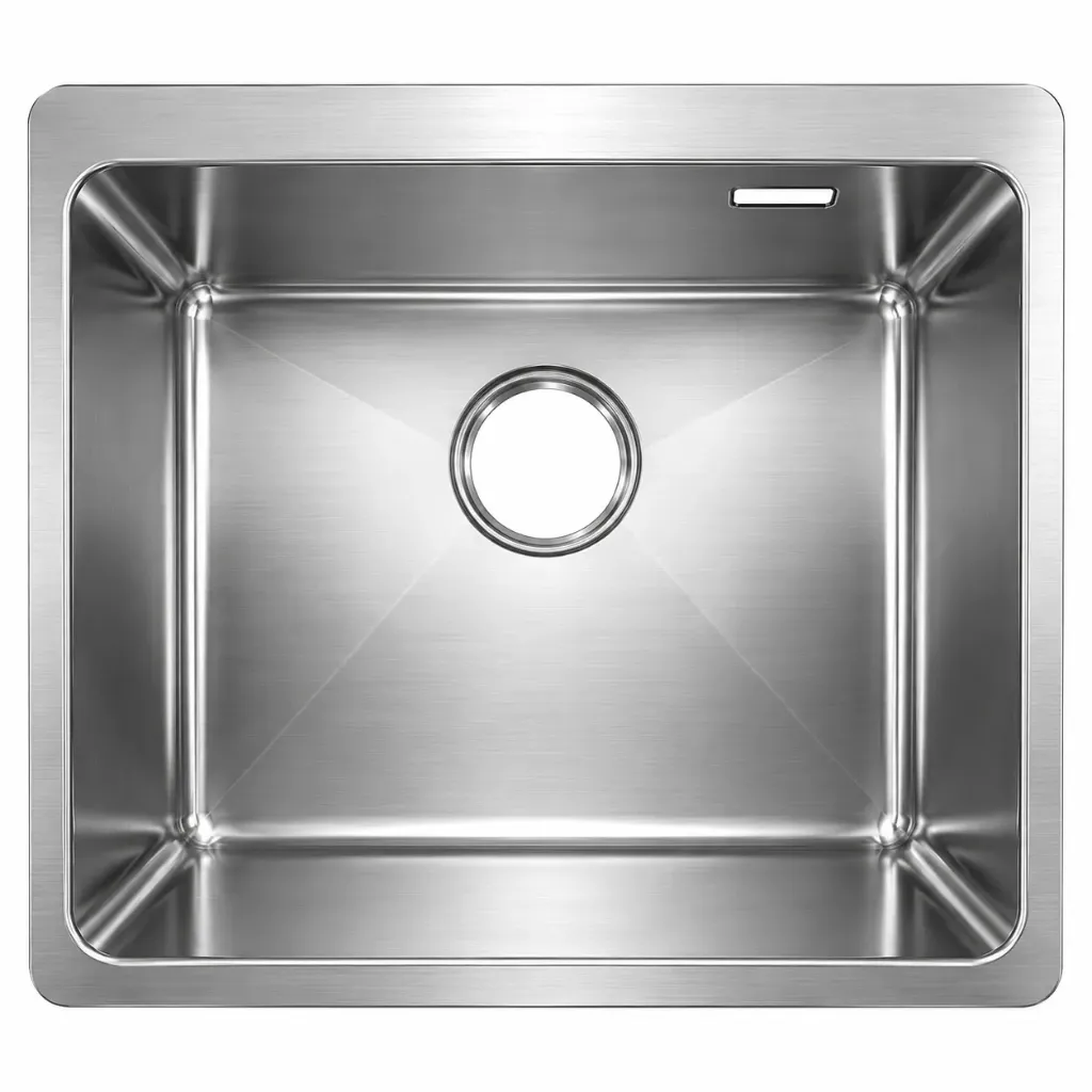 Évier encastré DE551 R20 à faible rayon 50 x 50