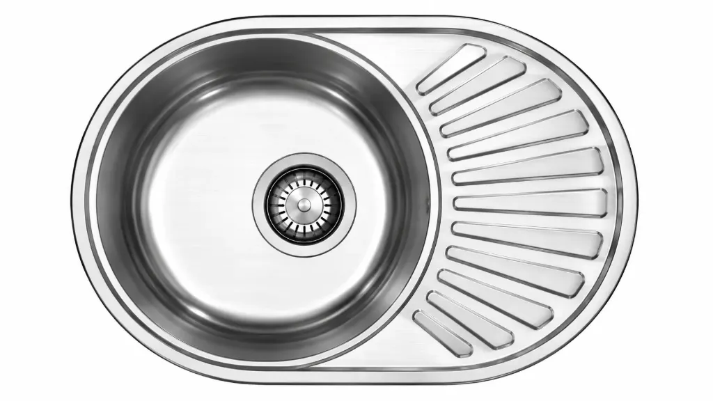 Built-In Single Bowl Sink with Right-Side Drainboard, 58 x 48, 0.6 mm