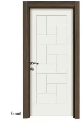 Porte PVC Kiremit avec panneau géométrique (209x86, 10 cm)