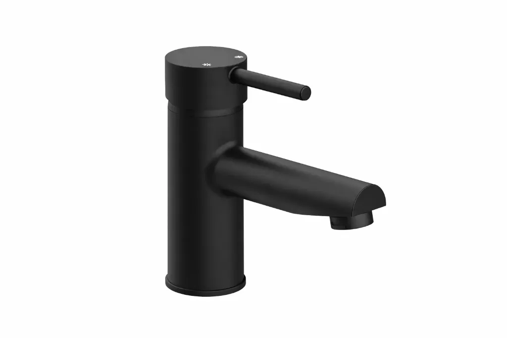 [MLB70-S] Robinet de lavabo cylindrique Espina noir avec levier unique