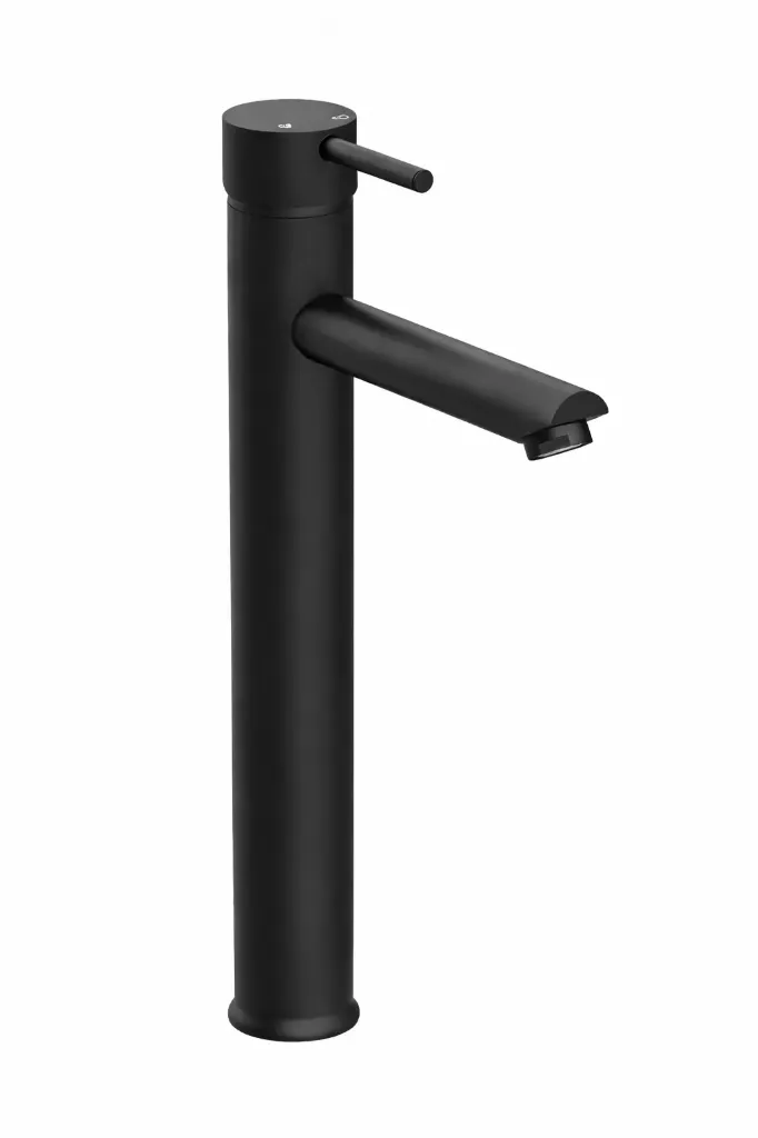 [MSL70-S] Espina Black Tall Over-Counter Wash Basin Faucet with Pin Lever