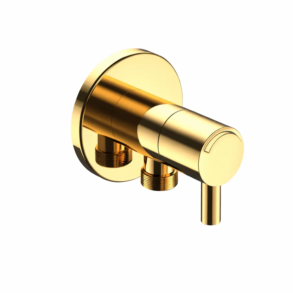 [TMS70-2-A] Espina Gold Wall-Mounted Cylindrical Interval Tap with Pin Lever