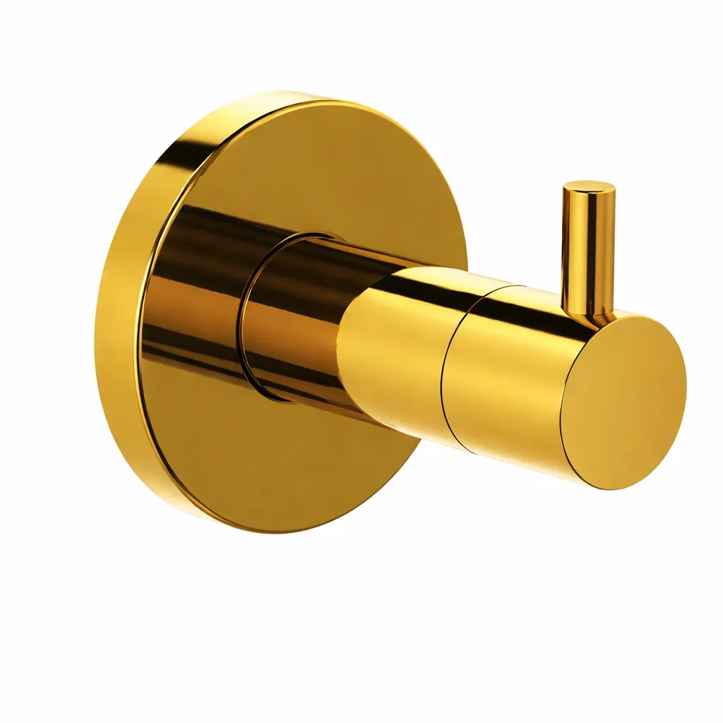 Espina Gold Concealed Interval Stop Valve with Round Plate