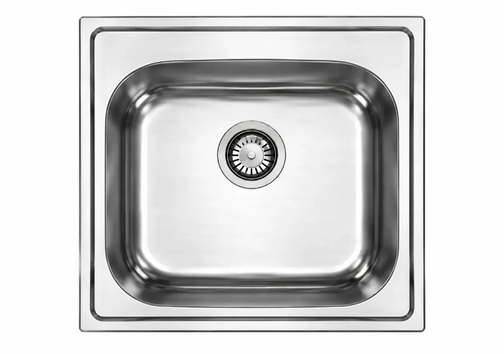 Évier encastré décoratif 50 x 50 avec cuve arrondie