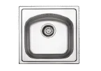 Decorative 44 x 44 Built-In Sink with Rounded Bowl (0,5 mm)