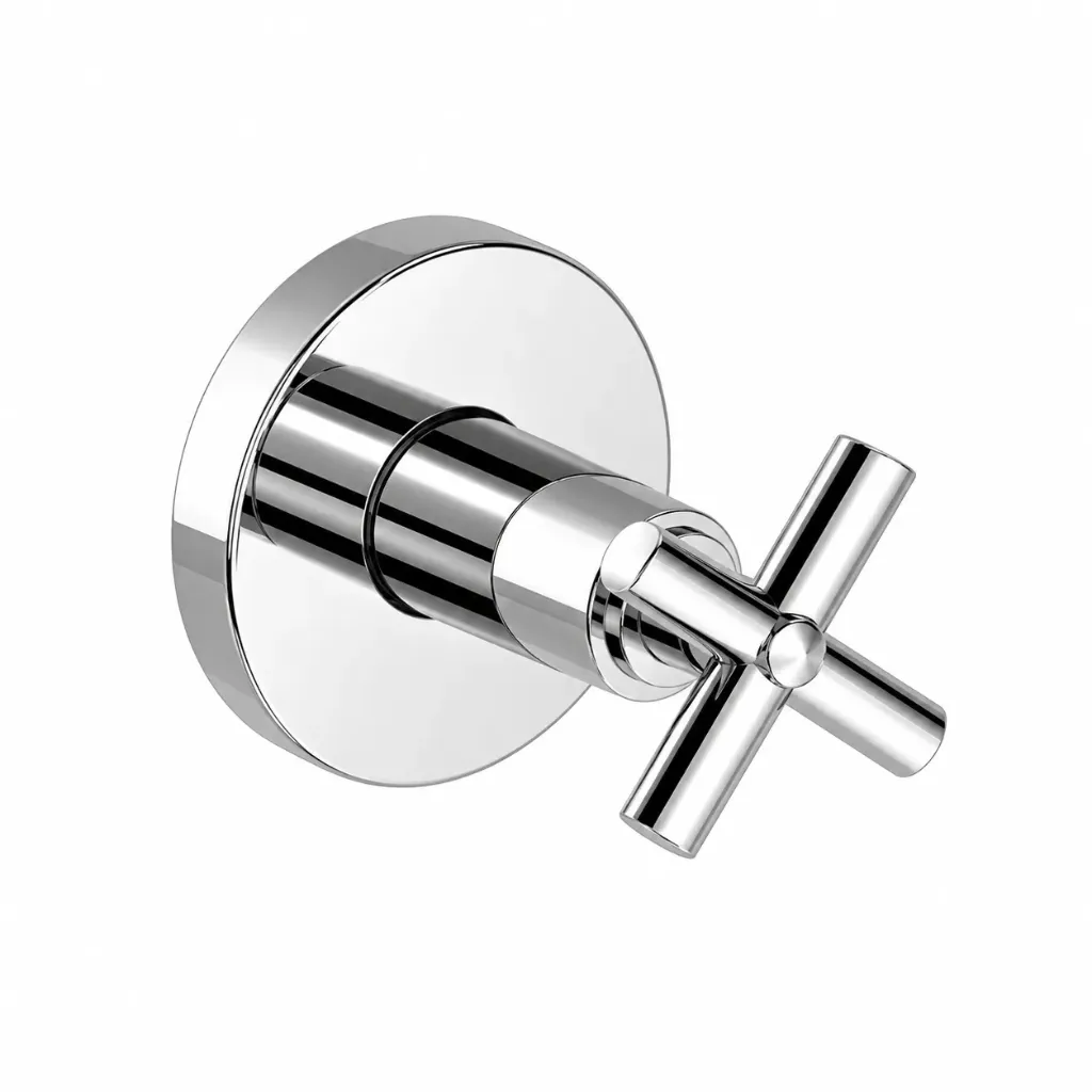 [AAK05] Nino Chrome-Look Concealed Interval Stop Valve with Cross Handle
