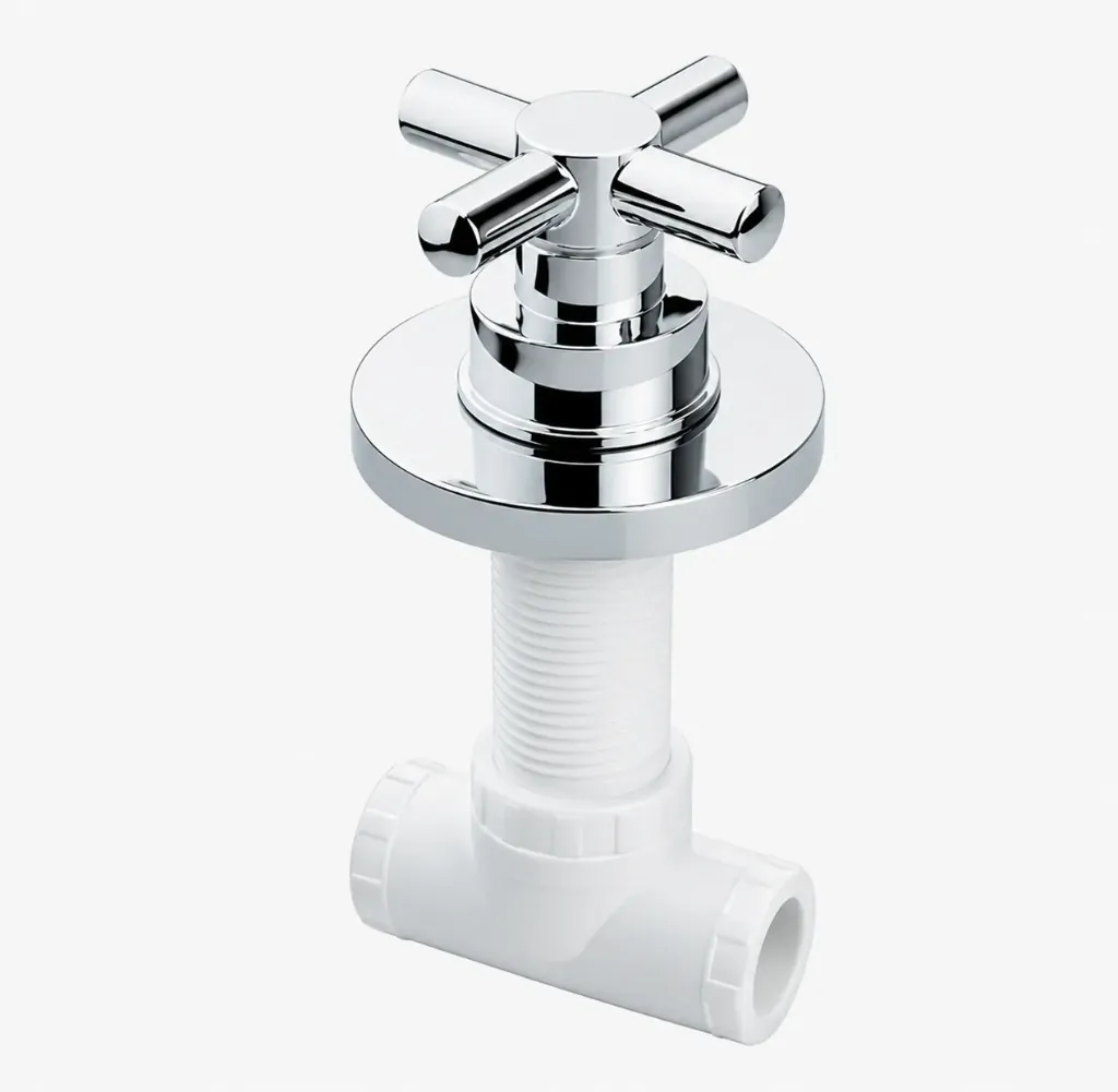 Nino Concealed Interval Stop Valve 25 with Cross Handle