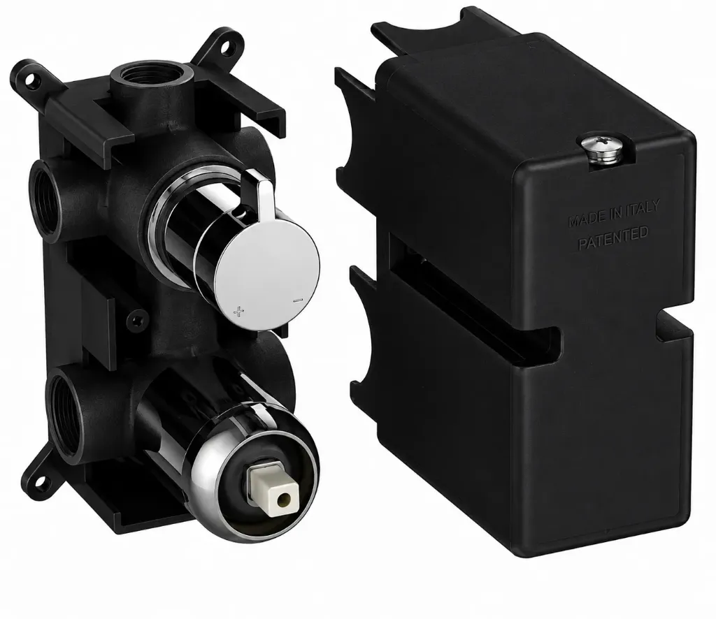 [SCA07-S] Groupe d'encastrement de salle de bain dissimulé 35mm avec diverteur 3 voies