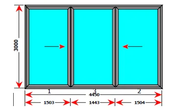 Unité Vitrée en UPVC Gris Anthracite P11 avec Double Châssis Mobile