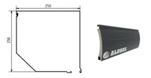 R1 320 x 210 cm Two-Section Motorized Roller Shutter with 250 mm Aluminum Box