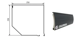 R4 280 x 300 cm Motorized Aluminum Roller Shutter with 250 mm Box