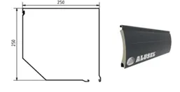 R5 Two-Section Motorized Roller Shutter 466 x 300 cm with 250 mm Aluminum Box
