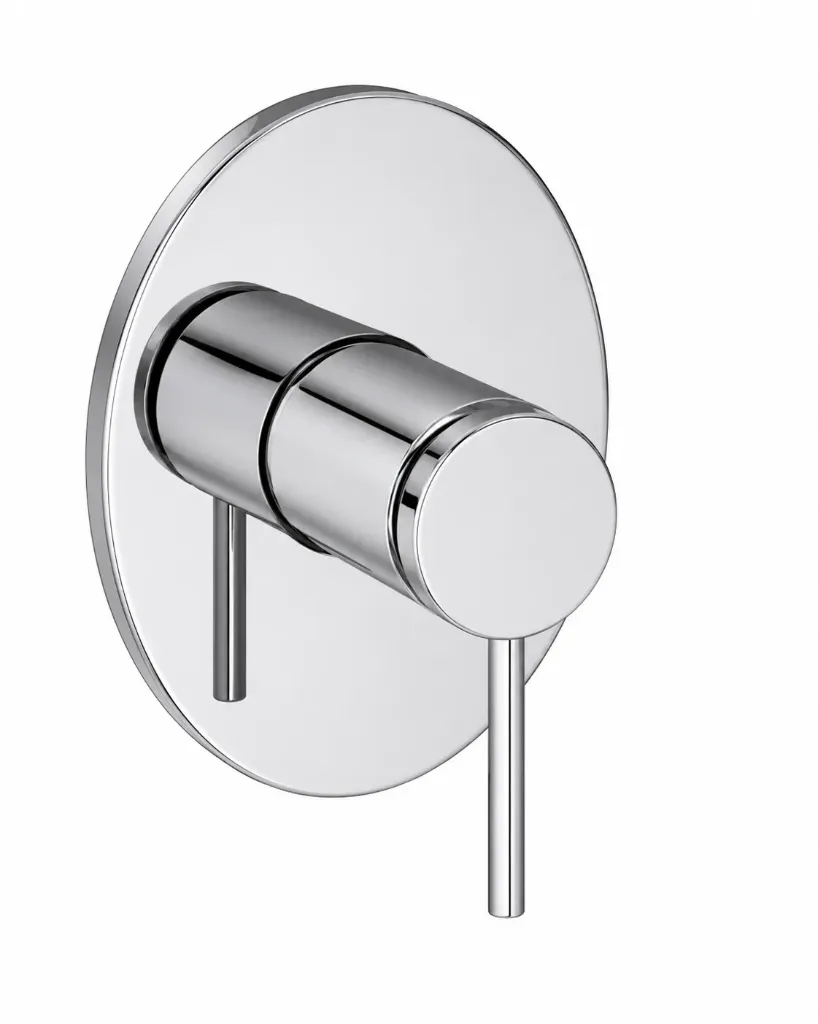 [SUD195] Aduro Chrome-Like Concealed Over Plaster Shower Group with Round Plate