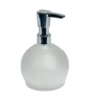 Frosted Round Countertop Liquid Soap Dispenser with Pump