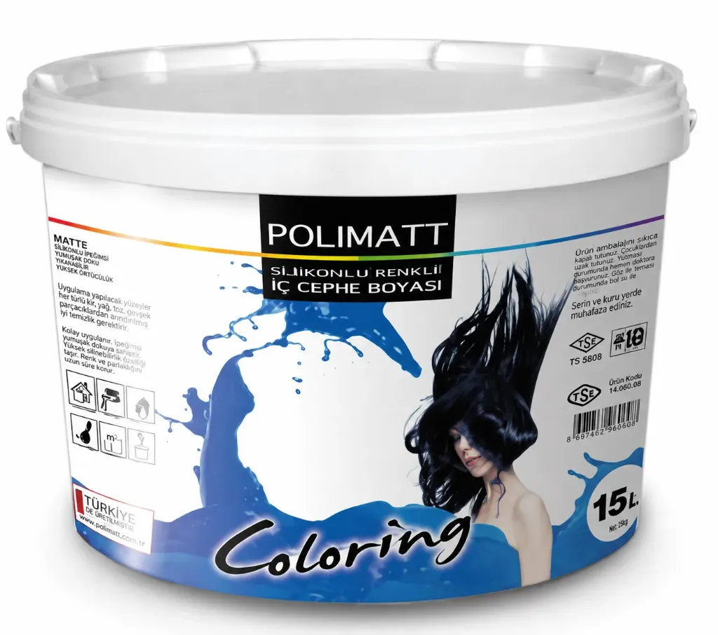 Polimatt White/Tinting Base Washable Silicone Matte Interior Paint