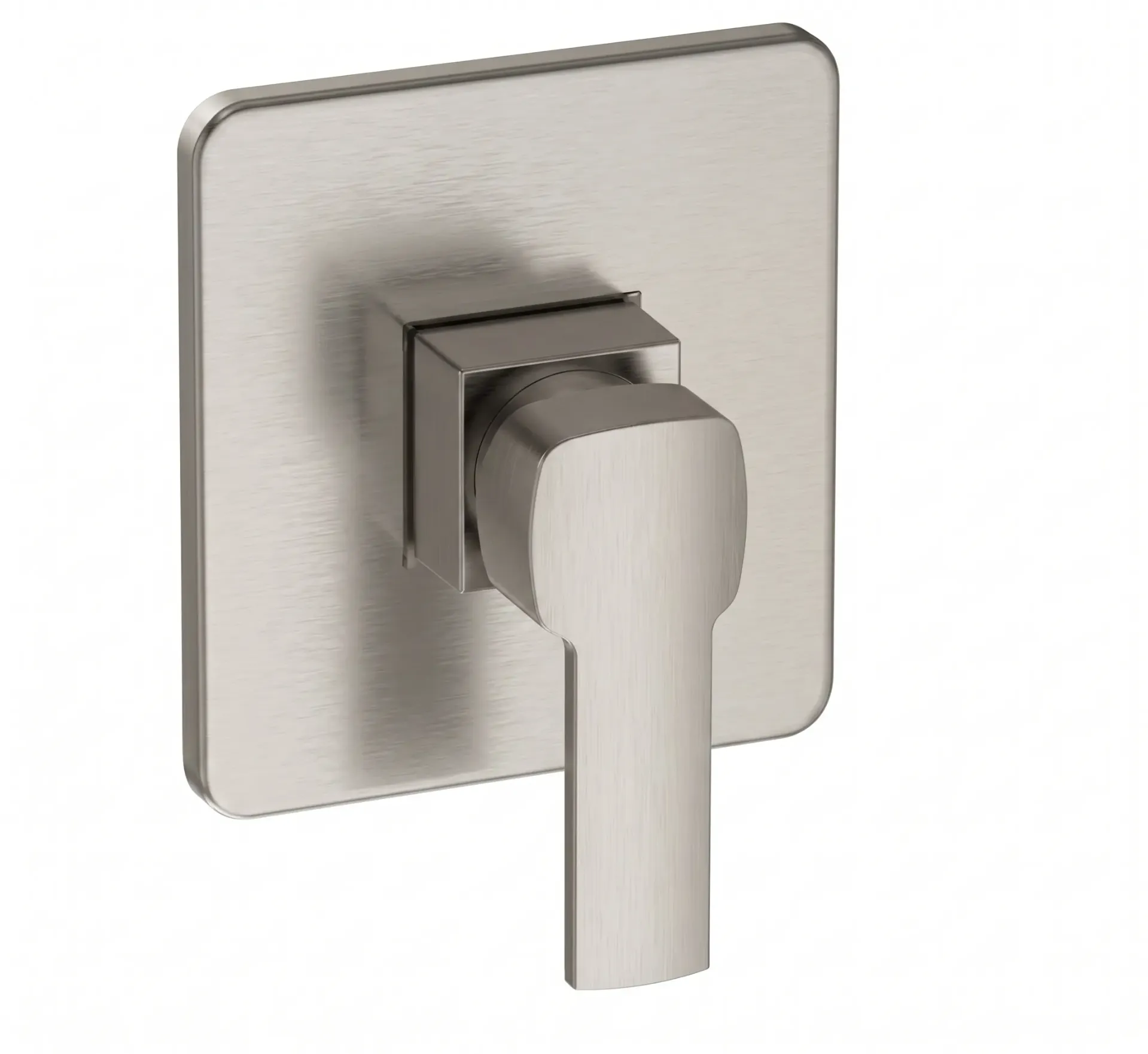 [SUD160-BN] Pedra Brushed Silver-Look Concealed Over Plaster Shower Group with Single Lever