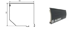 R10 80 x 170 cm Motorized Single-Section Roller Shutter with 165 mm Aluminum Box