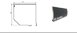 R13 Motorized Single-Section Roller Shutter 170 x 100 cm