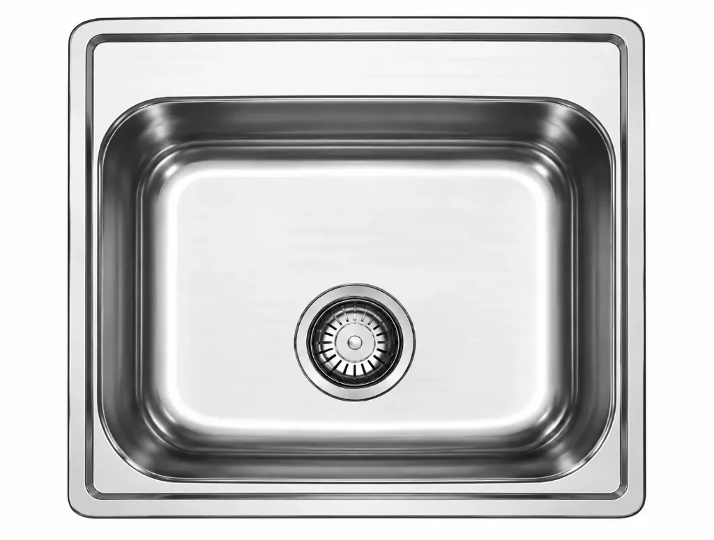 [DE150] Évier encastré rectangulaire décoratif à cuve unique 0,6 mm