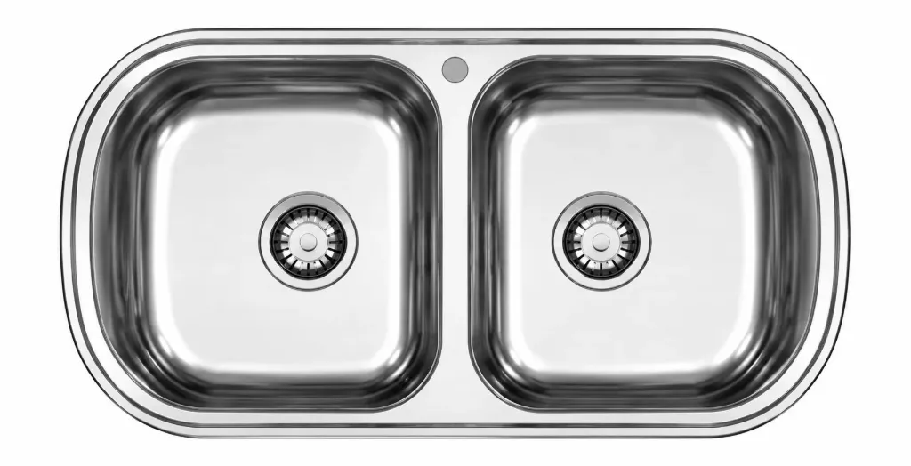 [DE159] Évier encastré double cuve soudé 0,7 mm