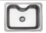 [DE161] Built-In Single Bowl Sink 50 x 60, 0.7 mm, BKT Siphon Type