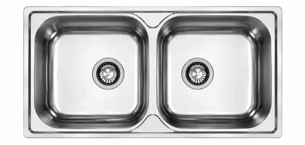 Decorative Built-In Double-Bowl Sink, 50 x 86, 0.6 mm