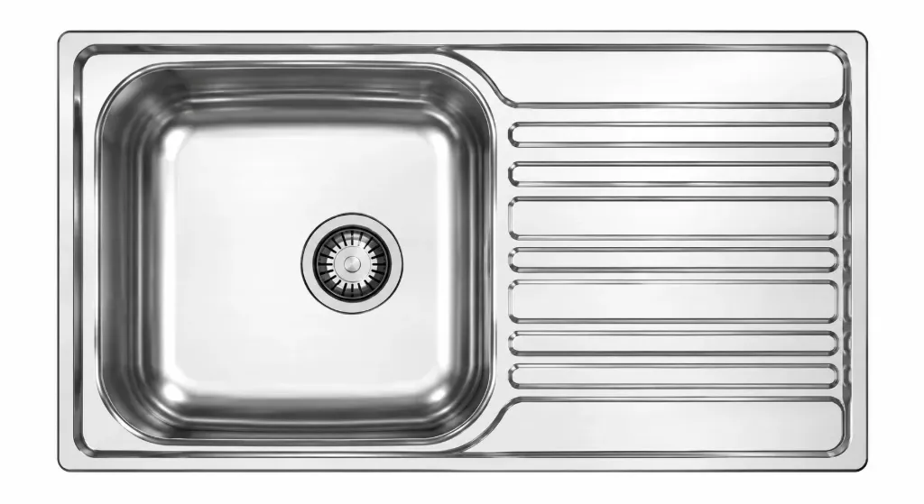 50 x 86 Built-In Single Bowl Sink with Right-Hand Drainboard (0,6 mm)