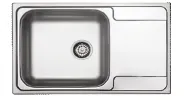 Built-In Single Bowl Sink with Right Drainboard, 50 x 79 (0,6 mm)