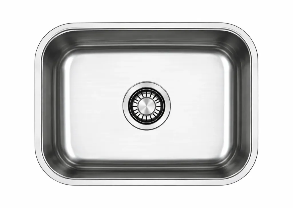 38 x 48 Grey Rounded Rectangular Undermount Sink (0,8 mm)