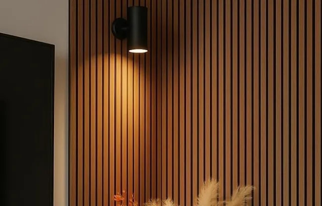 AKS60 Lambri Dark Slatted Wall Panel 60 x 280 cm (Brown)