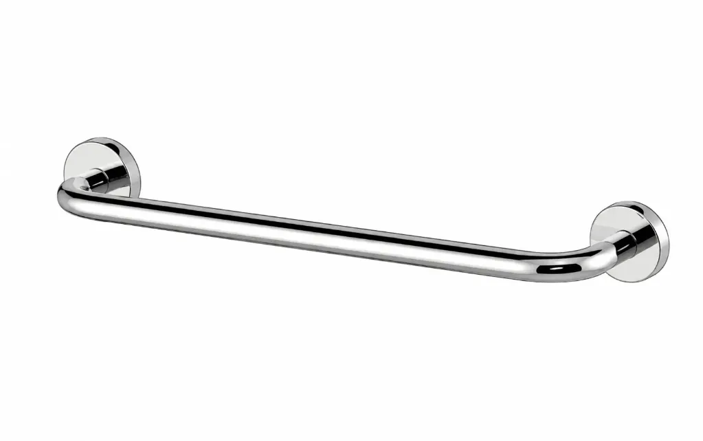 [OTL10] Polished Chrome-Look Wall-Mounted Bathtub Handle 19 mm x 60 cm