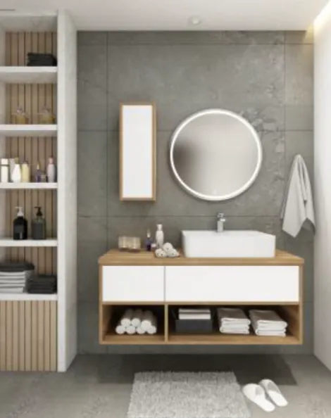 Klas 120 cm Bathroom Furniture Set with Rapsodi Washbasin and LED Mirror